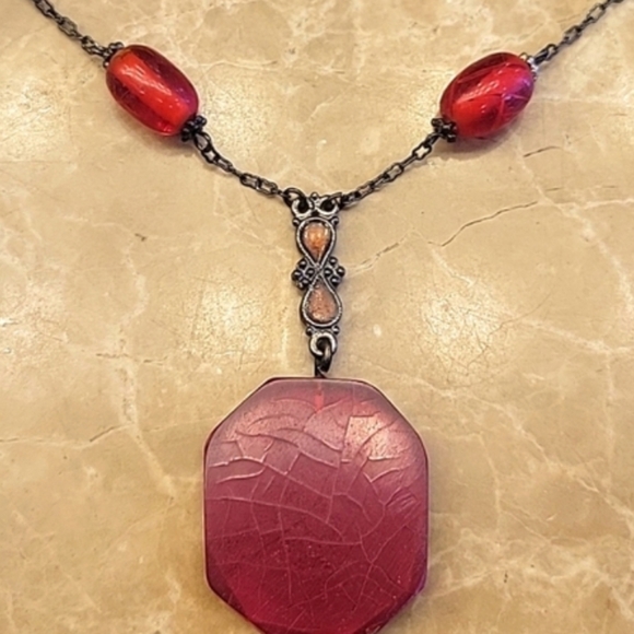 Source Unknown Jewelry - BOHEMIAN Pendant Necklace w/ Whimsical Beads,  9"